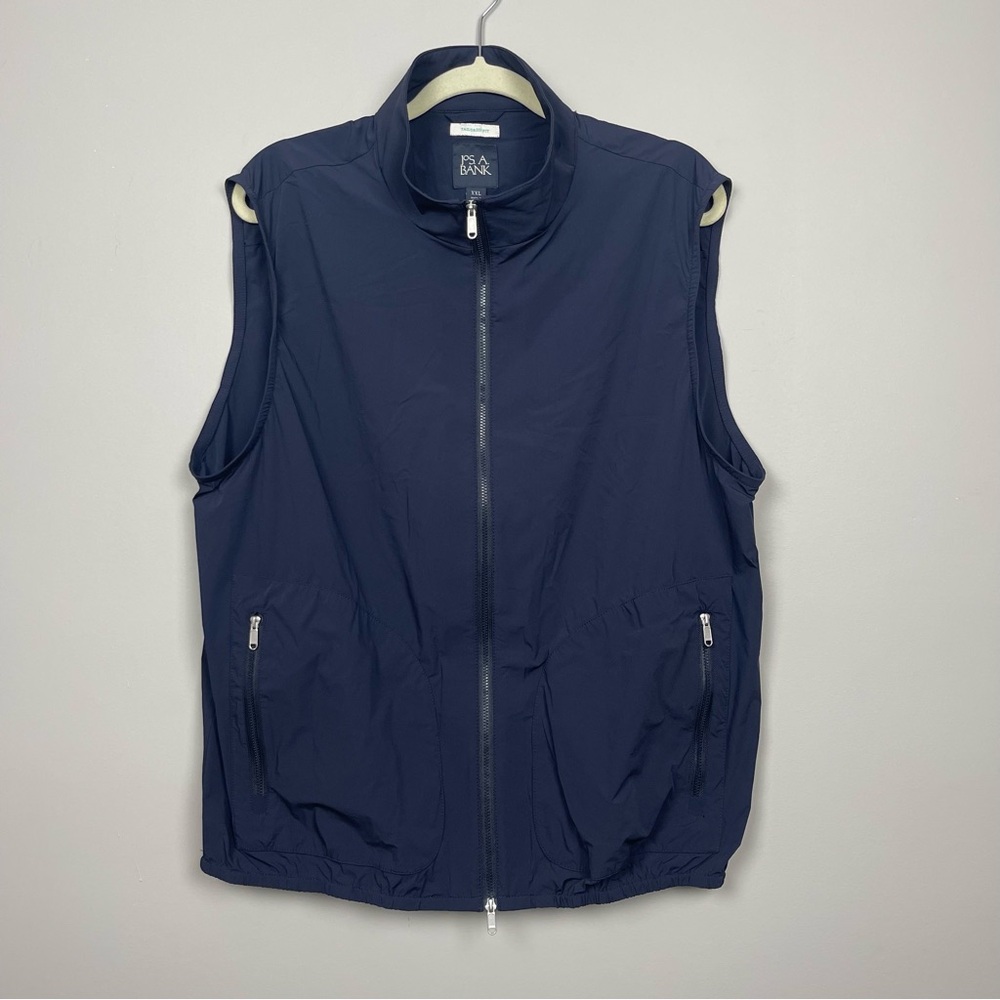 Jos. A. Bank Tailored Fit Navy Men's Nylon Spandex Vest SZ XXL